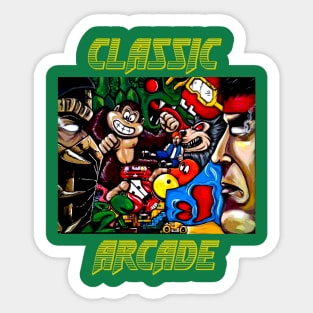 classic arcade t-shirt Sticker